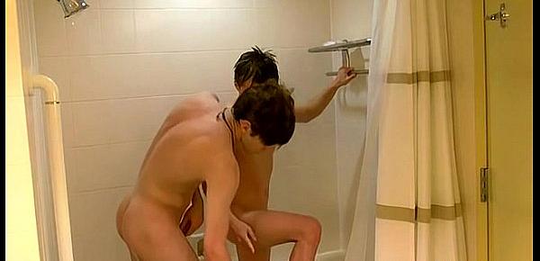  Gay boner sleep bj William and Damien get into the shower together